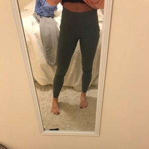 Navy green leggings